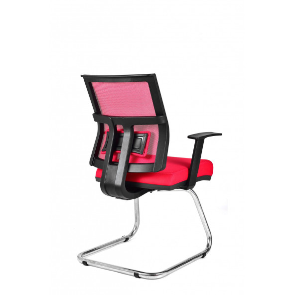 Herkese Mobilya Riva Kırmızı Misafir Koltuğu Ofis Koltuğu - 4