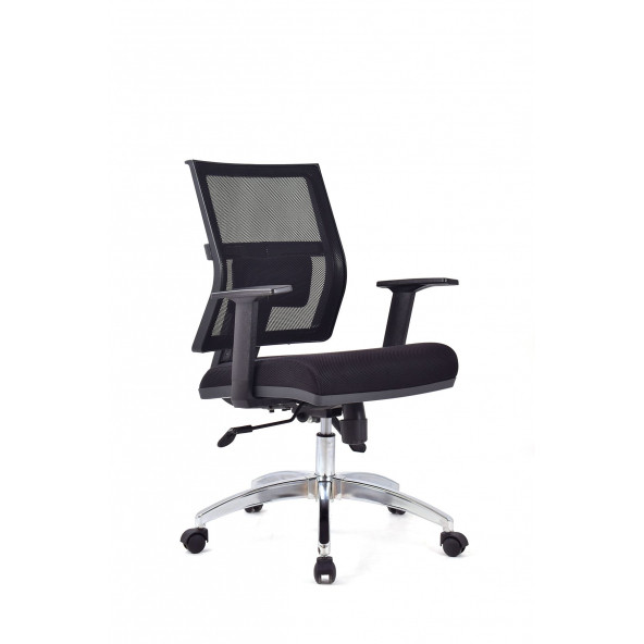 Herkese Mobilya Riva Siyah Krom Çalışma Koltuğu Ofis Koltuğu - 2