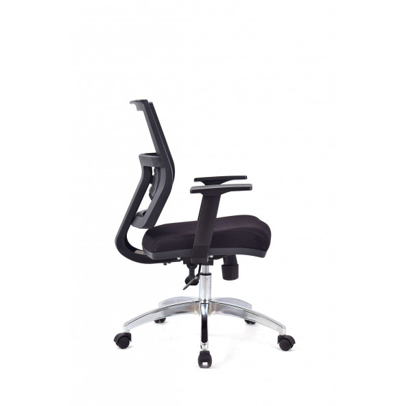 Herkese Mobilya Riva Siyah Krom Çalışma Koltuğu Ofis Koltuğu - 3