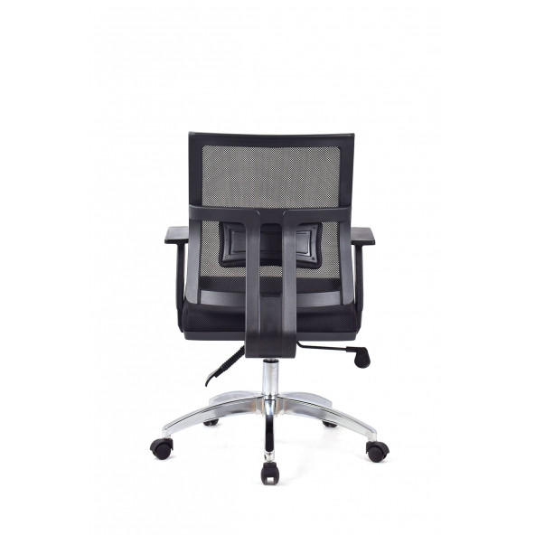 Herkese Mobilya Riva Siyah Krom Çalışma Koltuğu Ofis Koltuğu - 5