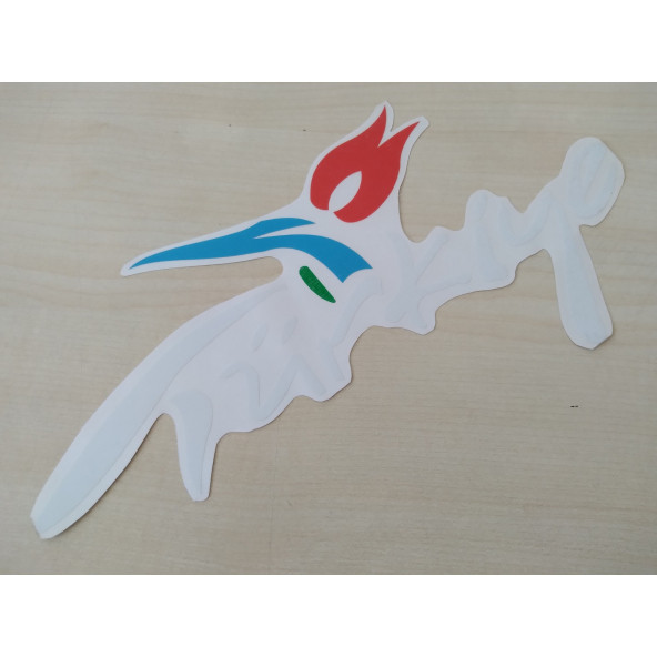 TÜRKİYE STİCKER 26x10cm Beyaz TÜRKİYE YAZISI, TÜRKİYE ETİKETİ, TÜRKİYE ÇIKARTMASI ürün görseli