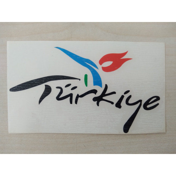 TÜRKİYE STİCKER 11x5cm Siyah TÜRKİYE YAZISI - TÜRKİYE ETİKETİ - TÜRKİYE ÇIKARTMASI