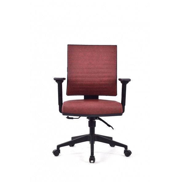 Herkese Mobilya Riva Bordo Pls Çalışma Koltuğu Ofis Koltuğu