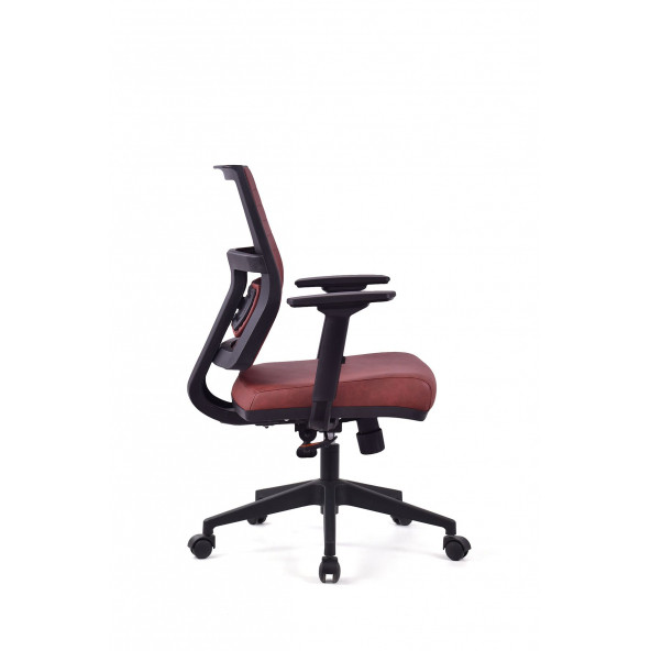 Herkese Mobilya Riva Bordo Pls Çalışma Koltuğu Ofis Koltuğu - 3