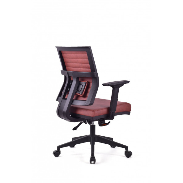Herkese Mobilya Riva Bordo Pls Çalışma Koltuğu Ofis Koltuğu - 4