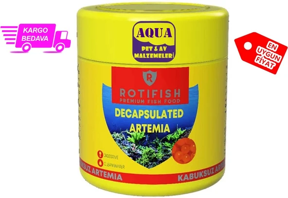 Rotifish Kabuksuz Artemia Decapsulated 15 gr Yavru Balık Yemi