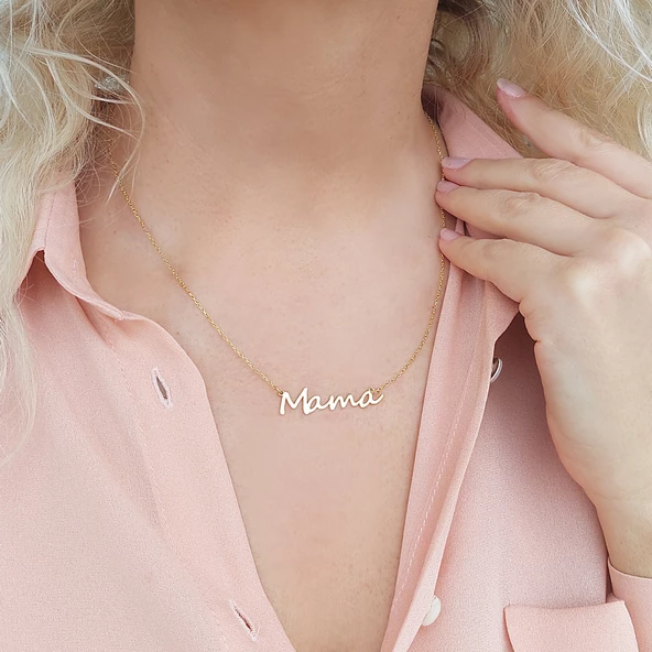 925 Ayar Gümüş İsim Kolye - Resim 2