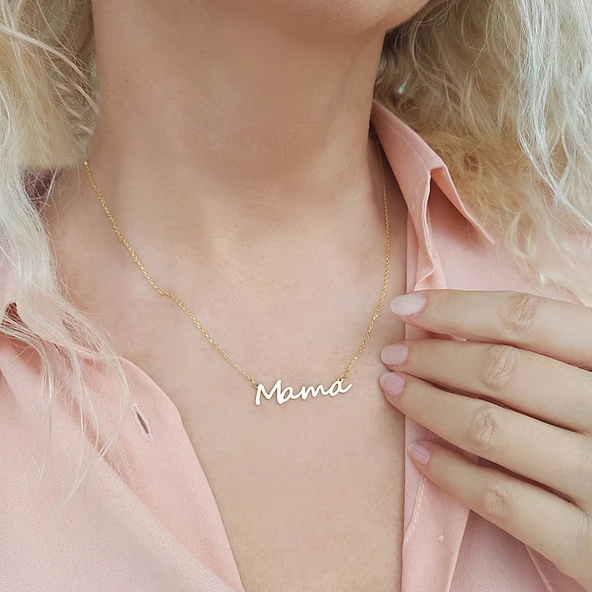 925 Ayar Gümüş İsim Kolye ürün görseli