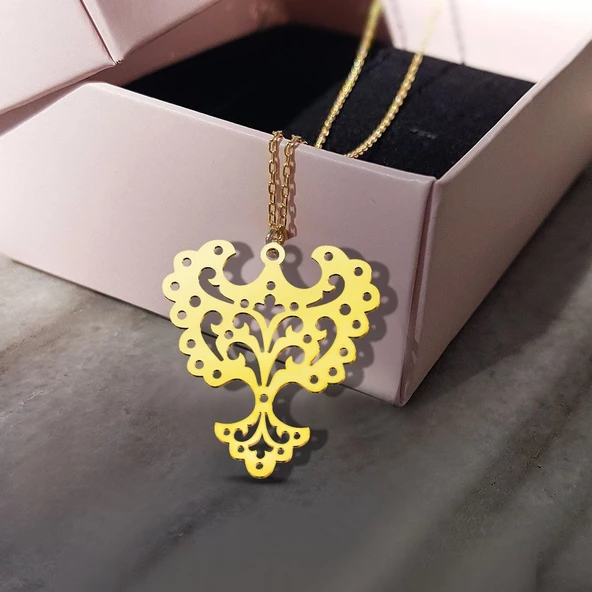 Vaoov 925 Ayar Gümüş Melek Kanatlı Kolye ürün görseli