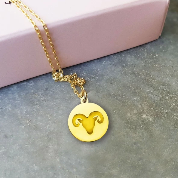 Vaoov 925 Ayar Gümüş Koç Burcu Kolye ürün görseli