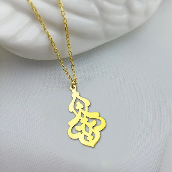 Vaoov 925 Ayar Gümüş Rumi Desenli Kolye ürün görseli