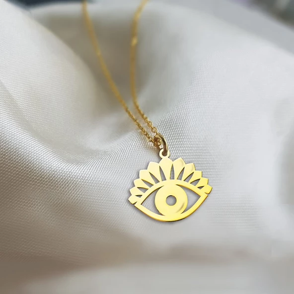 Vaoov 925 Ayar Gümüş Göz Kolye ürün görseli 1