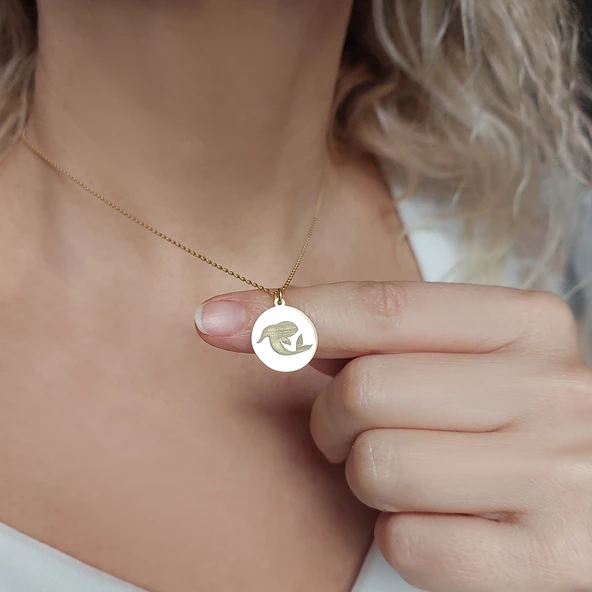 Vaoov 925 Ayar Gümüş Balık Burcu Kolye - Resim 2