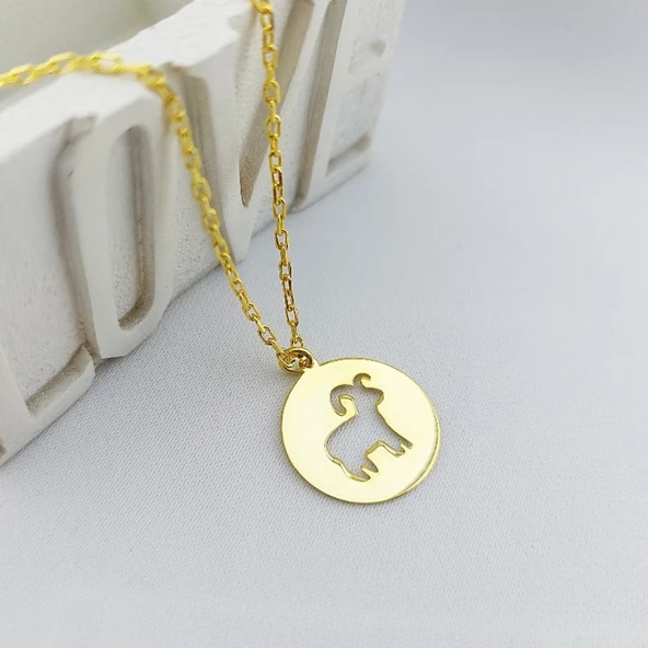 Vaoov 925 Ayar Gümüş Koç Burcu Kolye ürün görseli