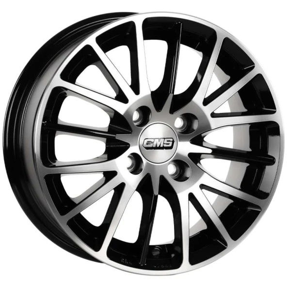 CMS-456-02 6.0x14"-4x108 ET35 63.4 Diamond Black Gloss Jant (4 Adet)