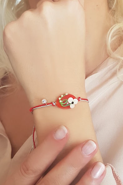 Vaoov El Yapımı Cam Çiçek Bileklik ürün görseli