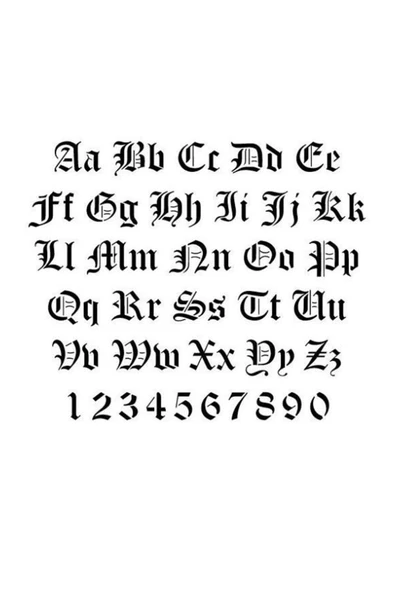 Vaoov 925 Ayar Gümüş Kişiye Özel Gotik Harf Küpe - Resim 4