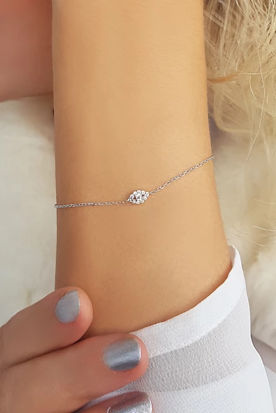 Vaoov 925 Ayar Gümüş Mekik Bileklik ürün görseli