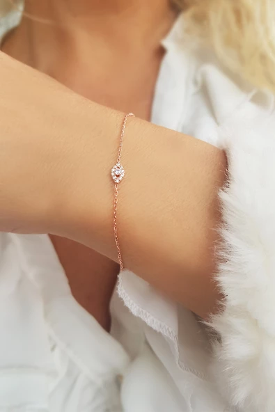 Vaoov 925 Ayar Gümüş Mekik Bileklik ürün görseli