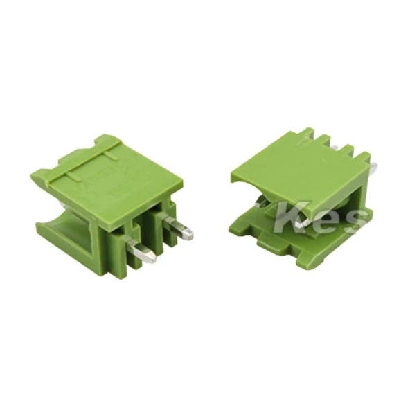 2 Pin Geçmeli Klemens 180' Erkek 5.08mm Yeşil ürün görseli