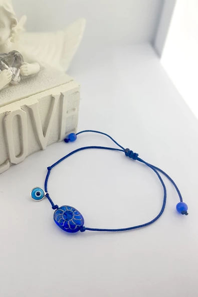 Lacivert Çek Kristali Nazar Bileklik ürün görseli