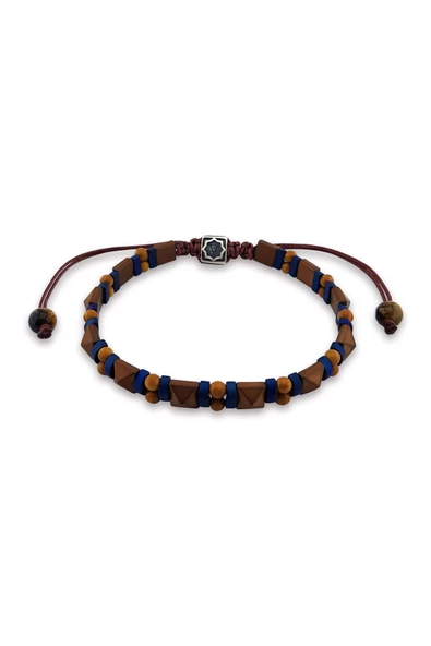 925 Ayar Gümüş Hematit Taşlı Bileklik ürün görseli