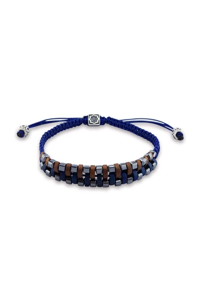 Hematit Taşlı 925 Ayar Gümüş Erkek Bileklik ürün görseli