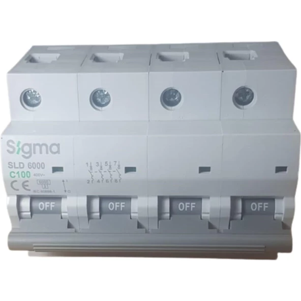 4X100A C/6KA OTOMATİK SİGORTA (3LÜ) SİGMA