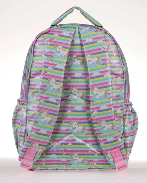 Kaukko Kids&Love Unicorn Aynalı Simli İlkokul Sırt Çantası - Resim 3