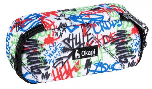 Okapi Grafiti Organizer Kalem Çantası/Kalemlik