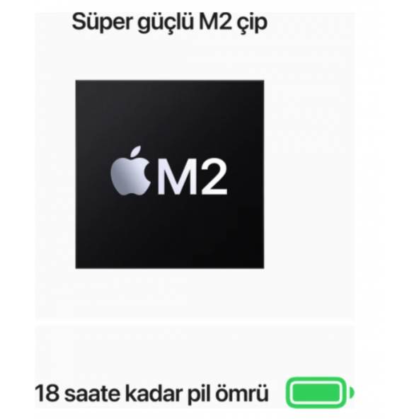 Macbook Air M2 8 GB 256 GB SSD 13.6" MLY33TU/A Gece Yarısı - 4