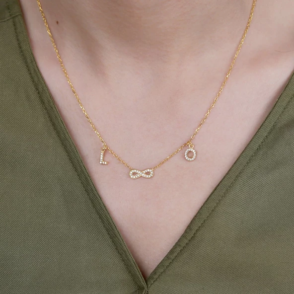 Sonsuzluk Harf Kolye ürün görseli