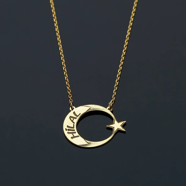 Ay Yıldız İsimli Kolye - Resim 2