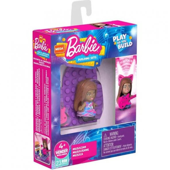 Mega Bloks Mega Barbie Mini Figürler Serisi GWR21 - Müzisyen - 2