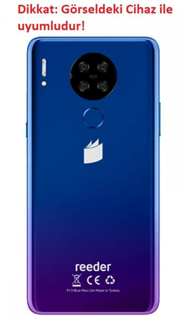 Reeder P13 Blue Max Lite Kılıf Esnek Mat Biye Silikon Kapak - 11