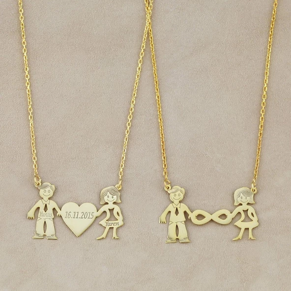 Vaoov 925 Ayar Gümüş Figürlü Sonsuzluk Kolye - Resim 2