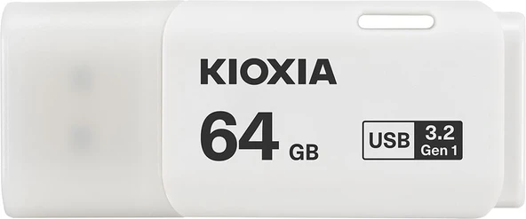 64GB USB3.2 GEN1 KIOXIA BEYAZ USB BELLEK LU301W064GG4 - 2