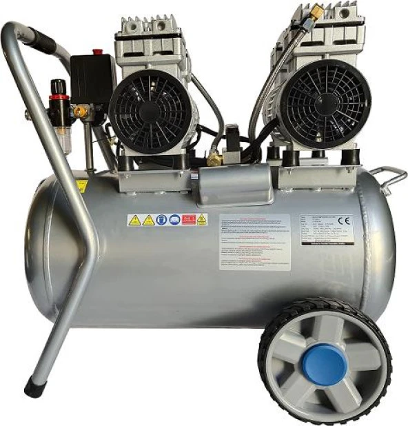 Hyundai Hm2050s Hava Kompresörü Sessiz & Yağsız 1500W 50 Lt. - 3