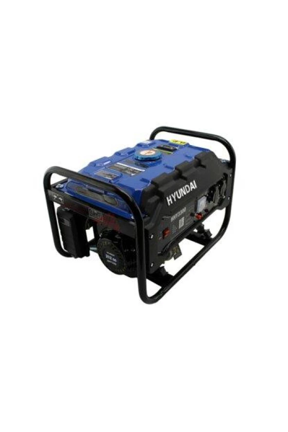 Hyundai HHY3300 Benzinli Jeneratör – 2.8 kW, 7 HP, 213 cc, AVR’li, Monofaze, İpli Çalıştırma - 4