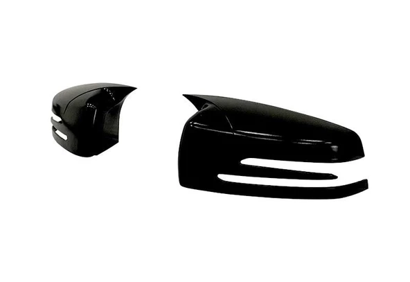 Mercedes E Class W212 Batman Yarasa Ayna Kapağı Piano Black 2009-2016 - 2