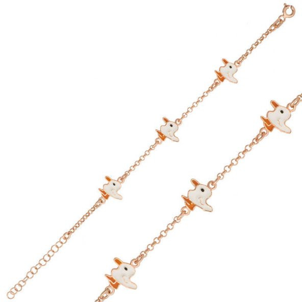 ​Gümüş Rose Ördek Çocuk Bileklik - 2