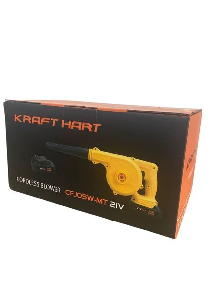 Kraft Hart Çift Akülü Hava Üfleme Kompresörü Yaprak Mangal Üfleme Bot Şişirme Toz Temizleme - 5