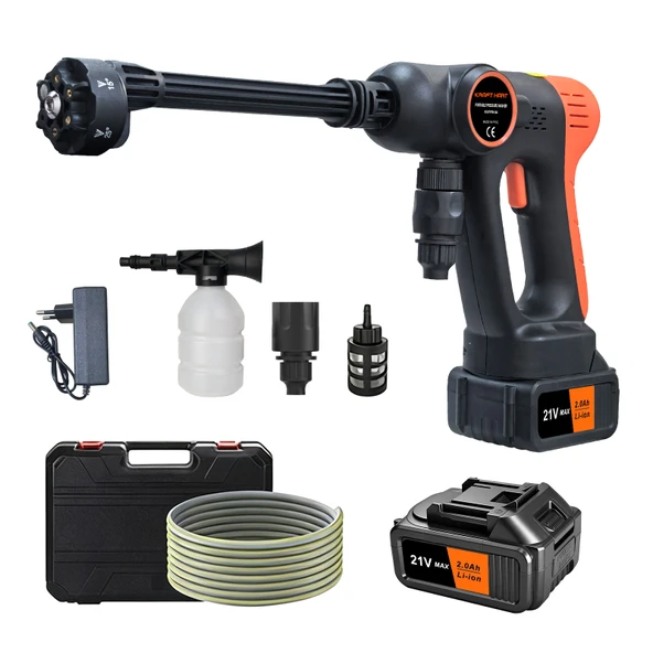 Kraft Hart Çift Akülü Şarjlı Yüksek Basınçlı Oto Araba Bahçe Yıkama Sulama ve Temizleme Tabancası Makinesi ürün görseli