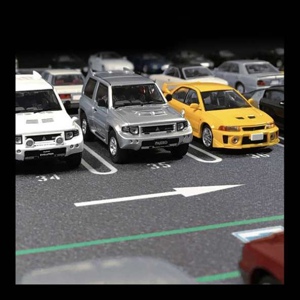1:64 Ölçek Metal Araçlar Için Otopark Zemini (55X80CM) - 4