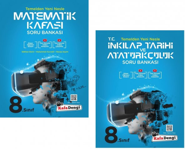Kafadengi 2024 8. Sınıf Lgs Matematik + İnkılap Tarihi Kafası Soru Seti 2 Kitap ürün görseli