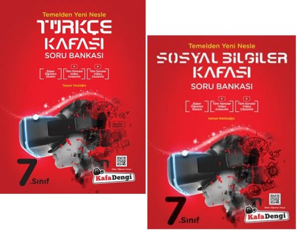 Kafadengi 7. Sınıf Türkçe + Sosyal Bilgiler Kafası Soru Seti 2 Kitap 2023 ürün görseli