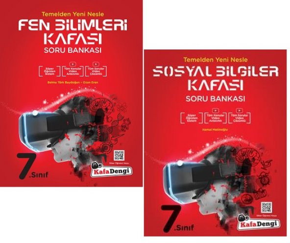 Kafadengi 7. Sınıf Sosyal Bilgiler + Fen Bilimleri Kafası Soru Seti 2 Kitap 2023 ürün görseli