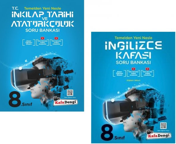 Kafadengi 2024 8. Sınıf Lgs İngilizce + İnkılap Tarihi Kafası Soru Seti 2 Kitap ürün görseli