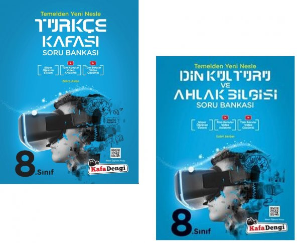 Kafadengi 8. Sınıf Lgs Türkçe + Din Kültürü Kafası Soru Seti 2 Kitap 2023