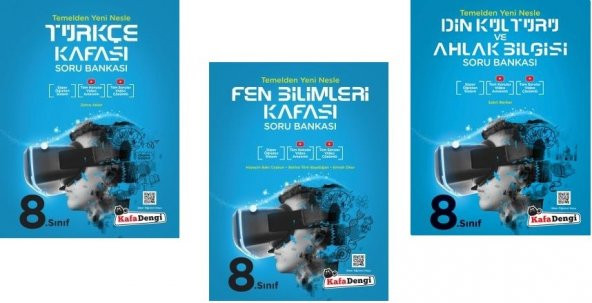 Kafadengi 8. Sınıf Lgs Fen + Türkçe + Din Kafası Soru Seti 3 Kitap 2023 ürün görseli